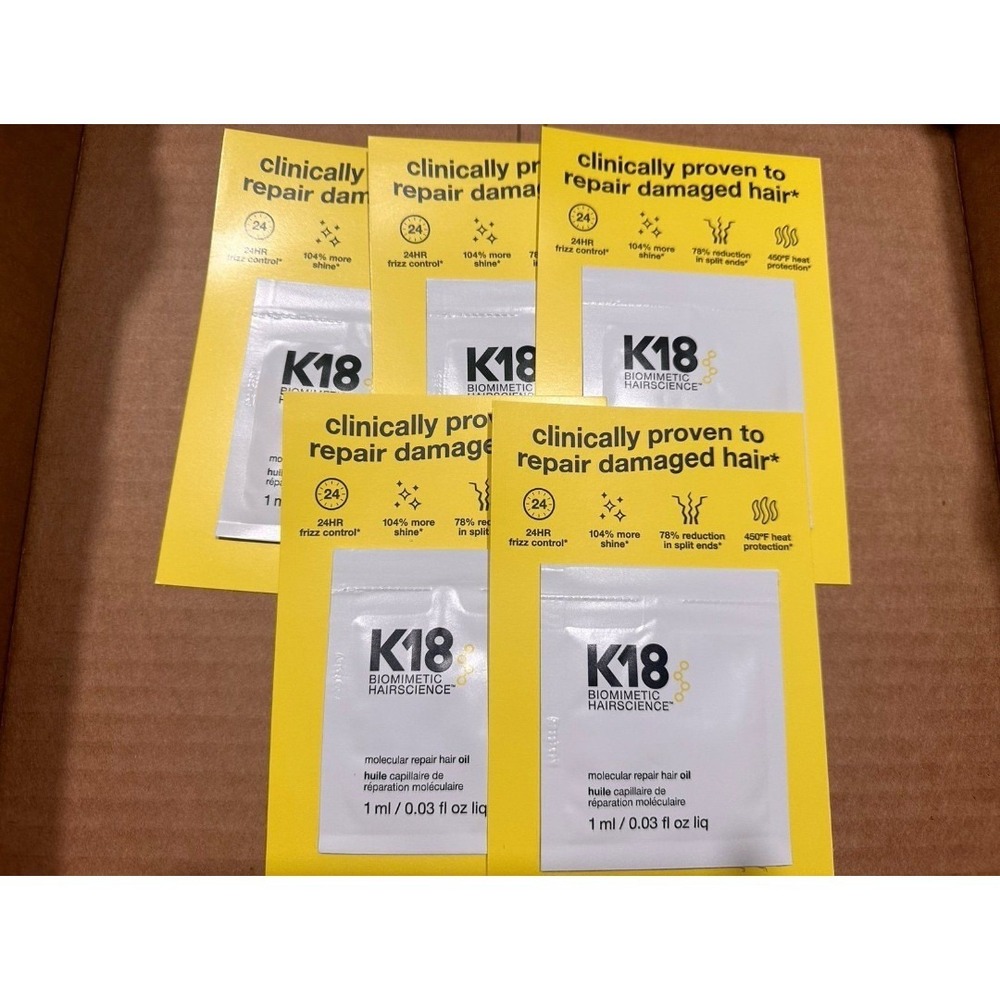K18 molecular repair hair oil travel